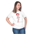 thumbnail image 4 of Betty Boop Paisley Cartoon Character Short Sleeve Women's Graphic Tee Brisco Brands S, 4 of 5