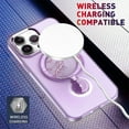thumbnail image 6 of For Apple iPhone 14 (6.1") Premium Case with MagSafe Compatible Wireless Charging Stand Hybrid Frame PC Shockproof Case Cover fit iPhone 14 - Pink, 6 of 8