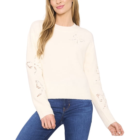 CeCe womens  Sweater, l, White