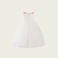 thumbnail image 4 of Robe Fille Enfants Tout-Petits Été Robe Princesse en Maille Unie Sans Manches Plage Fête Décontractée Robe Enfant Fille Blanche 3 Ans-4 Ans, 4 of 7