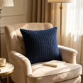 thumbnail image 4 of Pillow Covers 18x18,Throw Pillow Covers,Corduroy Throw Pillow Covers,Soft Breathable Solid Color Pillow Shams with Hidden Zipper Washable Decorative Pillowcase for Home Sofa Bedroom(Navy 18*18in), 4 of 6
