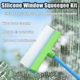thumbnail image 2 of WANGQI Recyclable Silicone Window Squeegee Kit, 3 in 1 Window Cleaning Scraper with Silicone Squeegee, Window Cleaning Tool for Mirrors, Cars, Glass Panels, 2 of 7