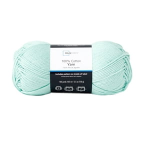 Mainstays 100% Cotton Yarn - Opaline Green - 3.5oz 180yds - 4 Medium Weight