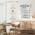 thumbnail image 5 of Elephant Stock Clean Kitchen Wall Sign Wall Art - Vertical Multi Panel Canvas - Living Room Wall Decor - Wall Signs Multi Panel - Black And White Decor - 32" x 50", 5 of 8