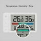 thumbnail image 2 of Termómetro Higrómetro Inteligente con Reloj Multifunción y Pantalla Digital, Sensor de Estación Meteorológica para el Hogar., 2 of 5