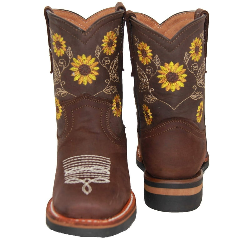 Cowboy boots hot sale with sunflowers