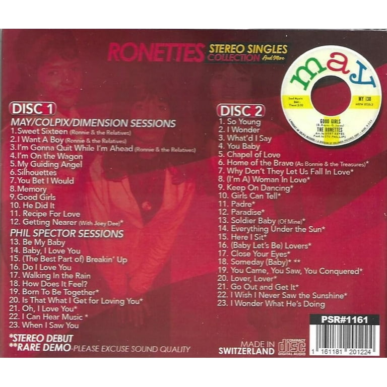 The Ronettes - Stereo Singles Collection And More - Music