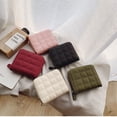thumbnail image 3 of Mini billetera de estilo coreano, bolso de mujer, monedero corto con cremallera, lindo monedero, billetera bordada para estudiante, para mujer, 3 of 6