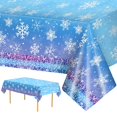 thumbnail image 1 of Mantel Litmitfu Winter Snowflake de plástico 137 x 274 cm, 2 unidades, 1 of 7