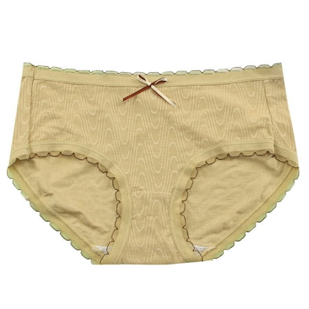 

Fsqjgq High Waist Bikini Thong Panties Underpants Panties Underwear Panties Bikini Solid Womens Briefs Knickers Panties Gift for Womens 2023 Comfort Choice Womens Underwear Cotton Yellow M