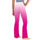 thumbnail image 5 of Odeerbi 2-13 Años Niñas Pierna Ancha Pantalones Yoga Gradiente Workout Danza Deportes Atlético Pantalones Elasticidad Lindo Alta Cintura Pantalones Pierna Recta, 5 of 9