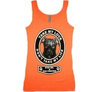 Pit Bull Take My Love, Dont Take My Life Womens Fitted Tank Top Pitbull Gift