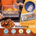 thumbnail image 4 of Stainless Steel Rotating Grill,Chicken Wing Basket Automatic Wind Up 360 BBQ Rolling Grill Cage,Stainless Steel Automatic Rotating Grill Basket,Stainless Steel Rotating Grill Basket Wind Up, 4 of 7