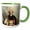 Green/White, variant on 3drose, David Roberts Esq. in the Dress in Wore in Palestine by Robert Scott Lauder, 11oz Two-tone Green Mug