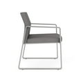 thumbnail image 4 of Fauteuil d'Appoint Surdimensionné Gansett pour Réception / Acier Argenté / Gris Pâle, 4 of 5