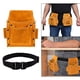 thumbnail image 5 of Bolsa de cinturón de herramientas de material cuero artificial Soporte retro Organizador Hardware Bolsa multifunción portátil para carpintero Electricista Cola Paquete de cintura, 5 of 8