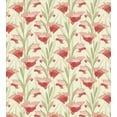 thumbnail image 3 of Floral Duvet Cover Set, Graphical Layout of Flowers Close Up Digital Image Blooming Garden Art, Decorative 3 Piece Bedding Set with 2 Pillow Shams, Calking Size, Dark Salmon Pale Green, by Ambesonne, 3 of 3