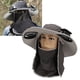 thumbnail image 5 of Sombrero De Sol De Pescador, Gorra De Pescador De Borde Ancho De Nylon Con 2 Ventiladores Solar De Refrigeración De Verano Recargable De Verano Para Deportes Al Aire De, 5 of 7