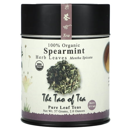 The Tao of Tea 100% Organic Herb Leaves, Spearmint, 2 oz (57 g)