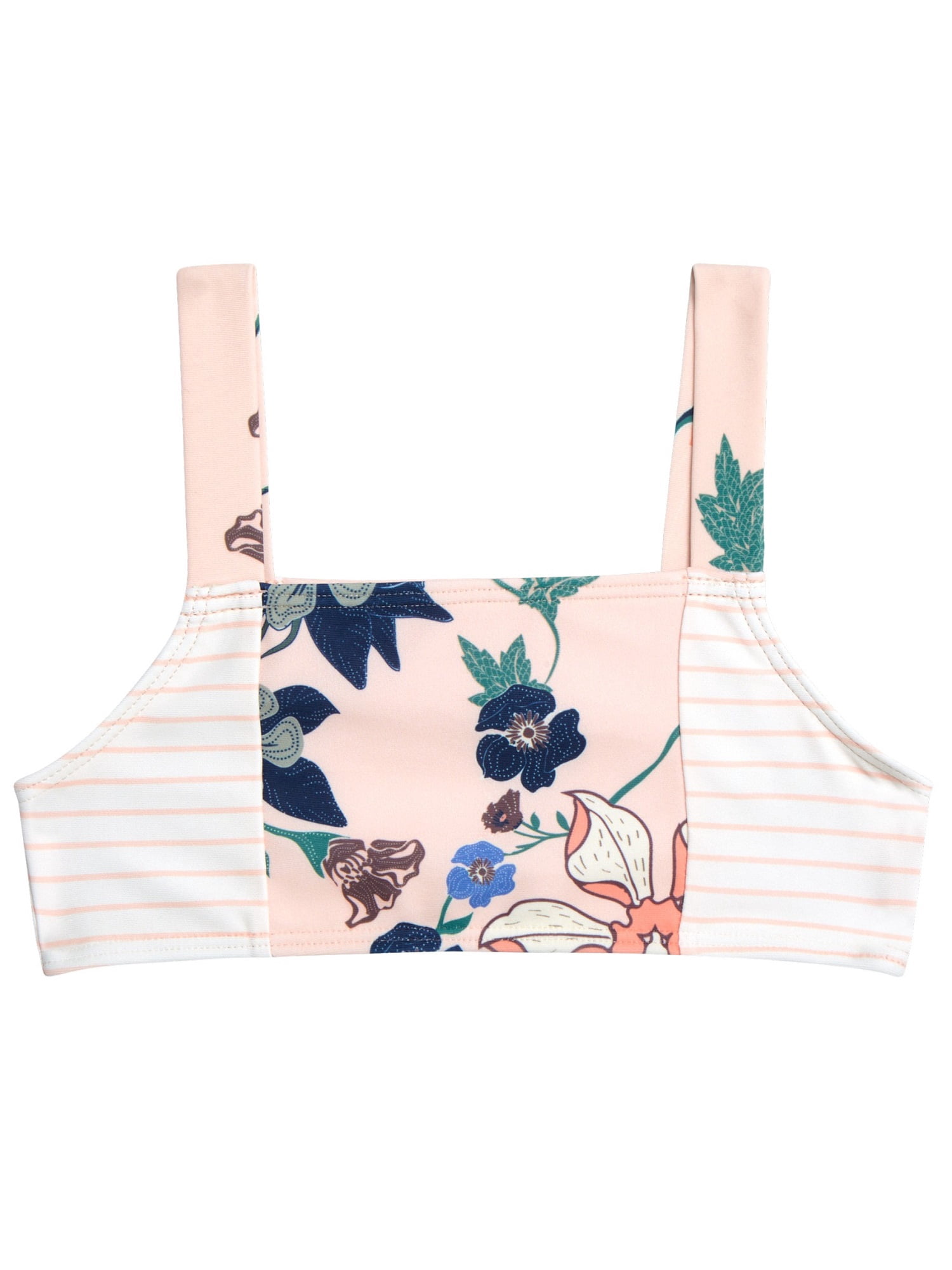 Jessica Simpson Toddler Girls’ Bikini and Rash Guard Swim Set with UV Protection, 3-Piece, Sizes 2T-4T