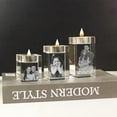 3D Crystal Photo Personalized,Custom Engraved Candle Holder,Candlestick