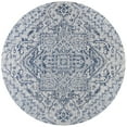 thumbnail image 2 of JONATHAN Y SANTA MONICA 5' Round Area Rug, Estrella Bohemian Medallion Textured Weave - Navy/Gray, SMB105B-5R, 2 of 3