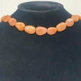 thumbnail image 3 of Chalcedony Oval Stone Strand| 18x13x7 to 15x12x6 | Orange Pink | 26 to 22 Beads|, 3 of 9