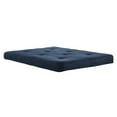 DHP Henley Black Metal Arm Futon Frame with Coil Full Futon Mattress