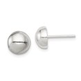 thumbnail image 1 of 925 Sterling Silver 8mm Button Stud Earrings Ball, 1 of 6