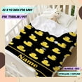 thumbnail image 5 of Custom Name Ruddy Duck Adult duck Blanket Kids Funny Blanket Suitable for Bedroom Living Room bed sofa Crib Couch Chair outdoor All Season Items That Yellow Duck Lovers Will Love 40"x30"for Pets, 5 of 6