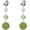 Green 3 Drop, variant on Big Colorful Shell Beads Earrings for Women Dangling Double Teardrop Beaded Geometric Fashion Jewelry Drop Earrings for Gifts[j1136]