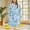 A01_Light blue, variant on Womens Fun Patterns Spa Robe Lace-Up Adjustable Ultra Soft Textured Shawl Robe Relaxed Fit Long Sleeve Drawstring Adjustable Sleepwear Loungewear with Pockets