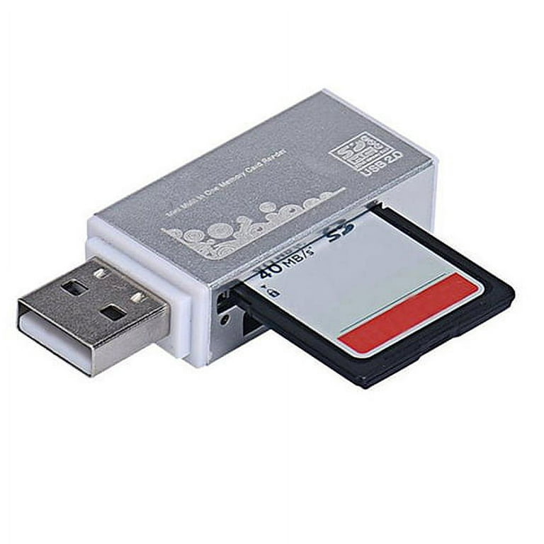 Lecteur usb 2.0 multi carte mémoire : Micro SD / TF M2 MMC SDHC MS