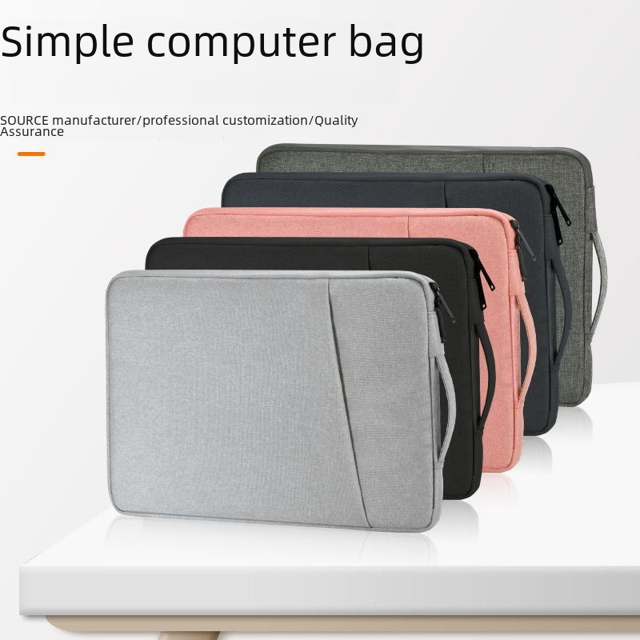 Bolso interno de la tableta de la felpa gruesa a prueba de choques del bolso del ordenador portátil de la prenda impermeable de la capacidad grande del bolso del ordenador portátil