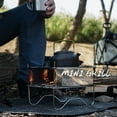 thumbnail image 3 of Soporte de acero inoxidable de parrilla plegable con bolsas de almacenamiento Gadgets de cocción accesorios para pesca de campamento de picnic al aire libre Inevent OD020758-00B, 3 of 7
