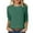 Dark Green, variant on T Shirts for Women Long Sleeve Crewneck Casual Basic Tees Tops Blue XXXXS