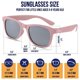 thumbnail image 4 of Gafas de sol polarizadas para bebés con correa para bebés de 0 a 24 meses, color alfiler, 4 of 8