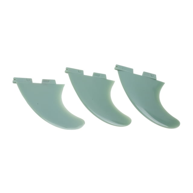Thruster Fin, Surfboard Fin Simple Installation 3 Fin Design Green Increase Directivity PVC for Surf