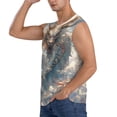thumbnail image 3 of Balery Cool Cloud White Dragon Camisetas sin mangas para hombre, absorbe la humedad y protege contra el mal olor.-Large, 3 of 7