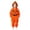 351#Brown, variant on Little Kids Halloween Bold Pumpkin Face Flannel Long Sleeve Hooded Jumpsuit Casual Holiday Outfits Saffron 110