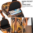 thumbnail image 4 of Colorful Boho Floral Sling Backpack – Durable Water-Resistant Crossbody Backpack with Tropical Flowers, Palm Leaf, and Monstera Designs for Outdoor Use, 4 of 6