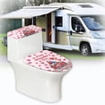 thumbnail image 6 of HELLHERO Lid Cover Set for Toilet Happy Valentine's Day Pack of 2 Elastic Edge for Bathroom Supplies Soft Toilet Covers Set, 6 of 8