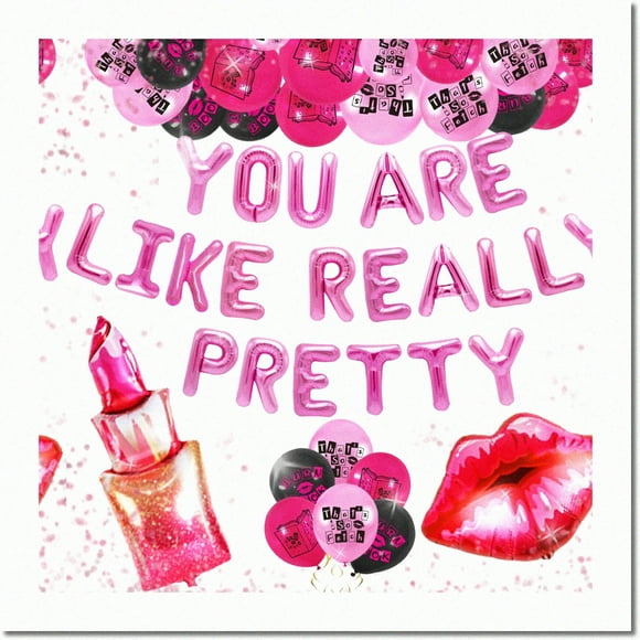 Y2K Pretty Party Pack: Mean Girls Birthday & Bachelorette Decor - You Are Like Really Pretty Banner, Early 2000s Decorations & More!