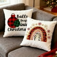thumbnail image 5 of Christmas Decorative Throw Pillows for Couch Christmas Tree truck Indoor Decor Pillows for Living Room Bedroom, 18" x 18" Throw Pillows 1 Pack, 5 of 5