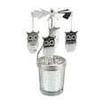 thumbnail image 2 of Spinning Tea Light Candle Holder Rotating Candlestick for Festive Wedding Owl, 2 of 9