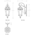 thumbnail image 5 of C Cattleya 1-Light Outdoor Wall Sconce Die-cast Aluminum and Tempered Glass- Matte Black, 5 of 5