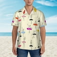 thumbnail image 4 of Ballet Girl Dancer Hawaiian Shirts For Men, Summer Short-Sleeve Relaxed-Fit Button-Down Shirts Large, 4 of 9