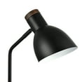 thumbnail image 6 of Better Homes & Gardens, 18" Height, 1 Light, Woodgrain & Black Metal Finish Desk Lamp, with AC Outlet, Modern design, 6 of 6