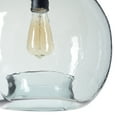 thumbnail image 5 of CASAMOTION Wavy Hammered Hand Blown Glass Pendant Light, Recycle Blue, 13", 5 of 7