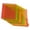 Orange, variant on 8 Pack 3-Hole Dividers with Double Slant Pockets, Transparent Colored PP Plastic Index Separators, Reusable Write & Erase Tab File Dividers for 3-Ring Binders.